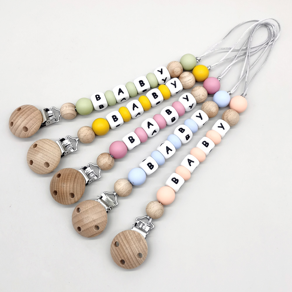 Baby Products In - Зажимы для соски с индивидуальным именем,