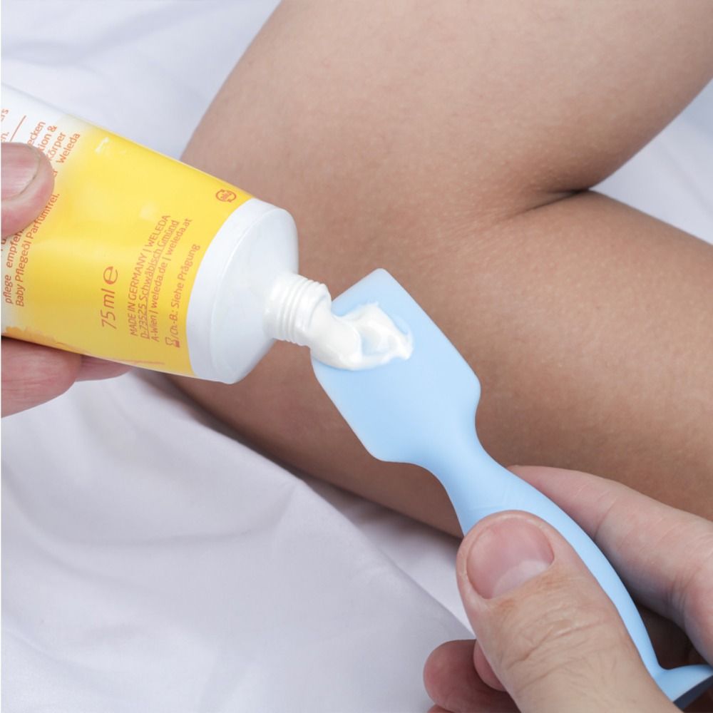 Силиконовая детская лопаточка  – обзор и цена Baby Products Cream